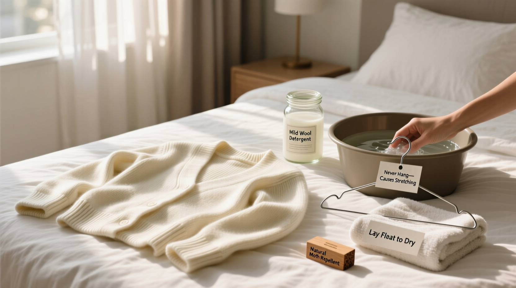 essential tips for caring for a delicate wool cardigan set to keep it soft and long lasting