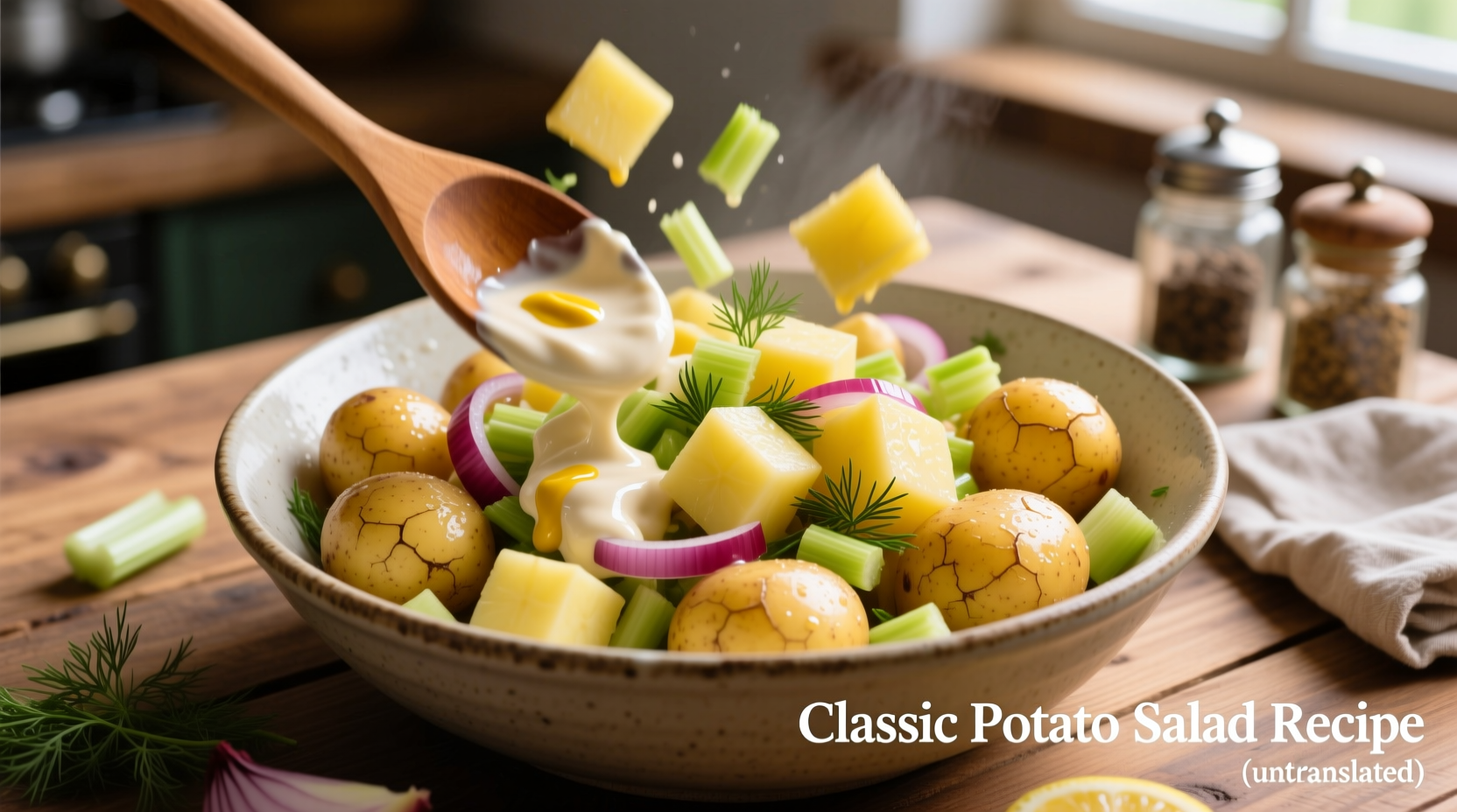 cooking potatoes for potato salad