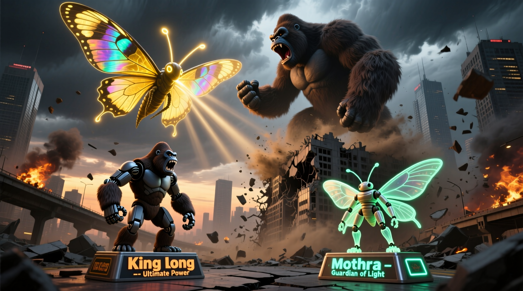 kong vs mothra who would really win and which toy is cooler