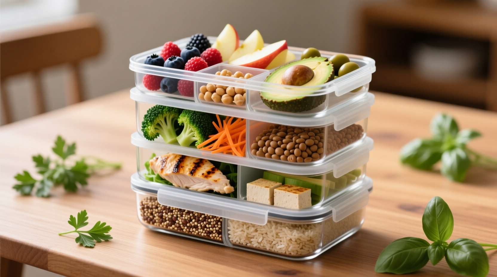 pack healthy hearty lunches with this six layer formul