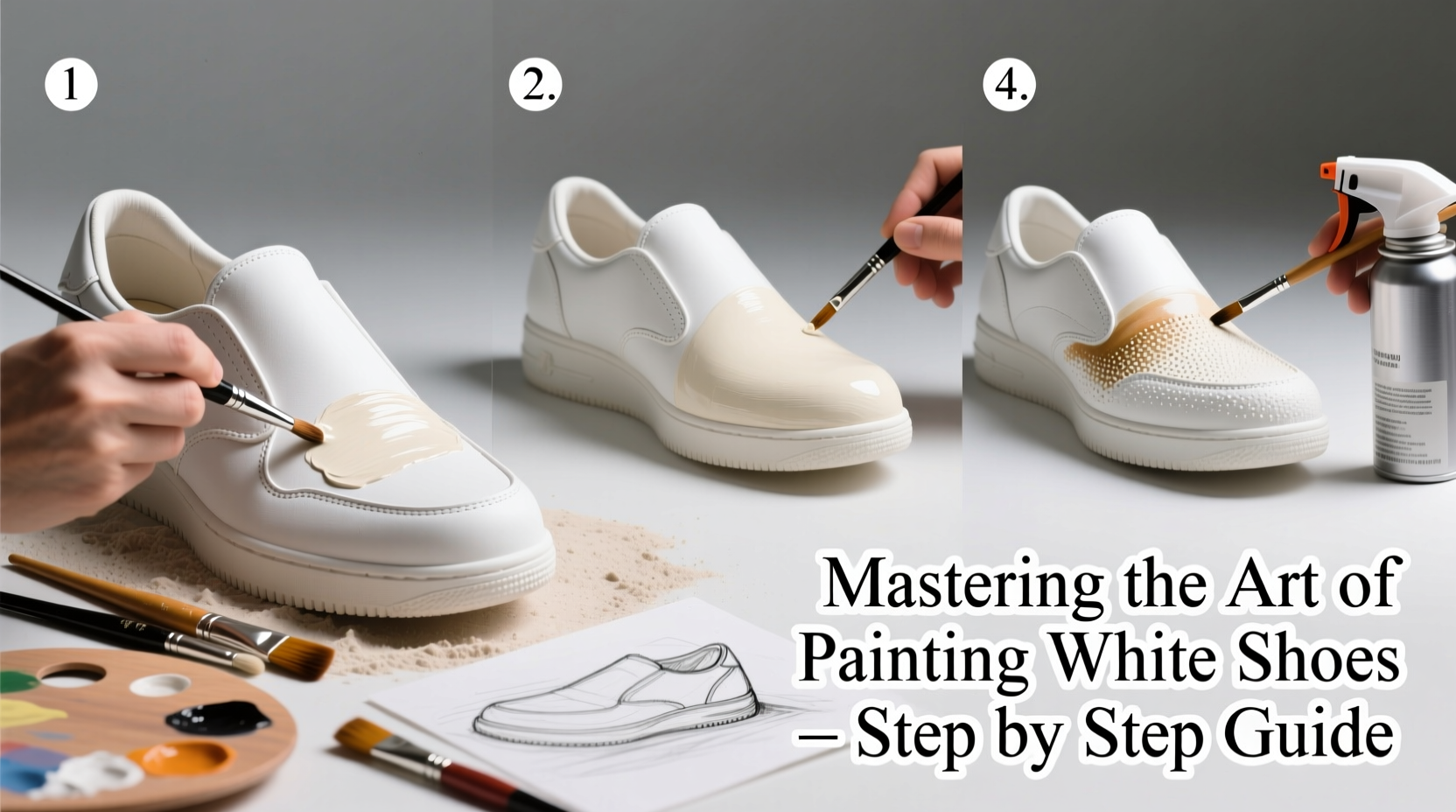 mastering the art of painting white shoes a step by step guide for lasting results