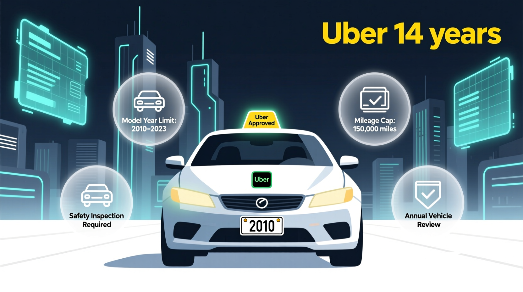 how old car should be for uber