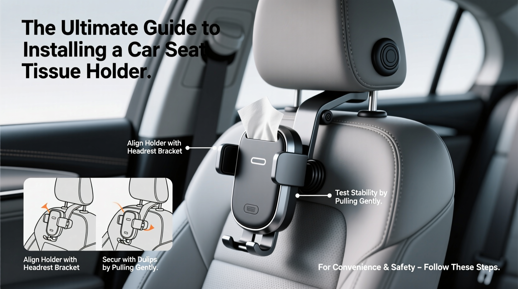 the ultimate guide to installing a car seat tissue holder for convenience and safety