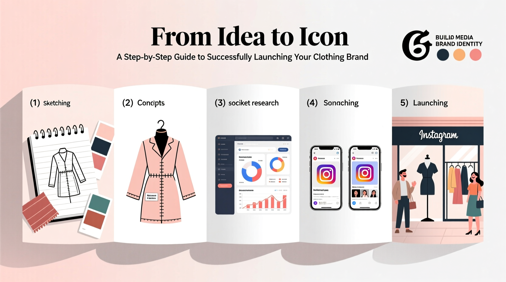 from idea to icon a step by step guide to successfully launching your clothing brand