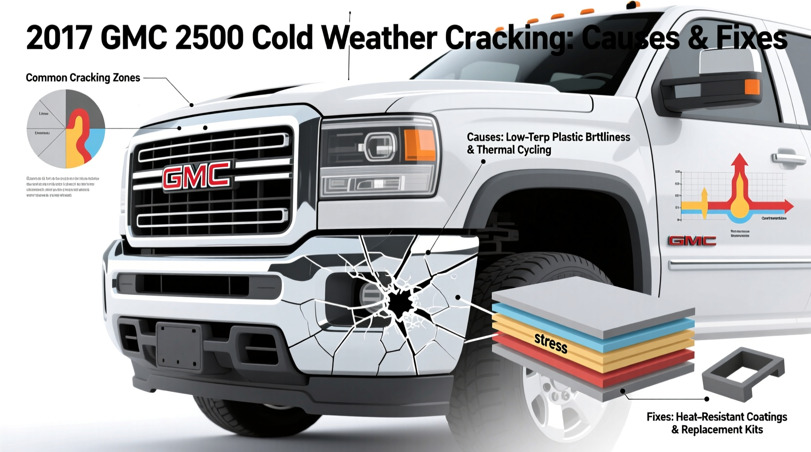 2017 gmc 2500 cold weather cracking