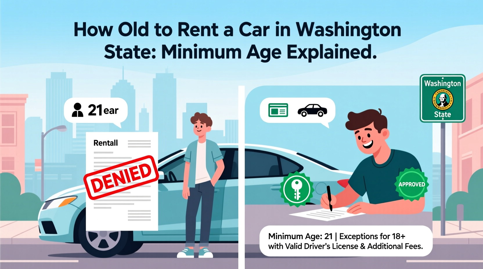 how old to rent a car in washington state