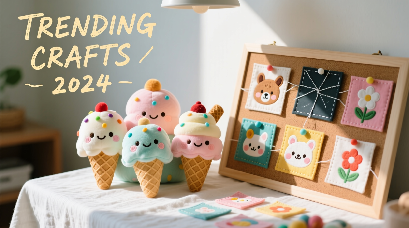 ice cream plushies vs fabric patches what crafts are trending this year