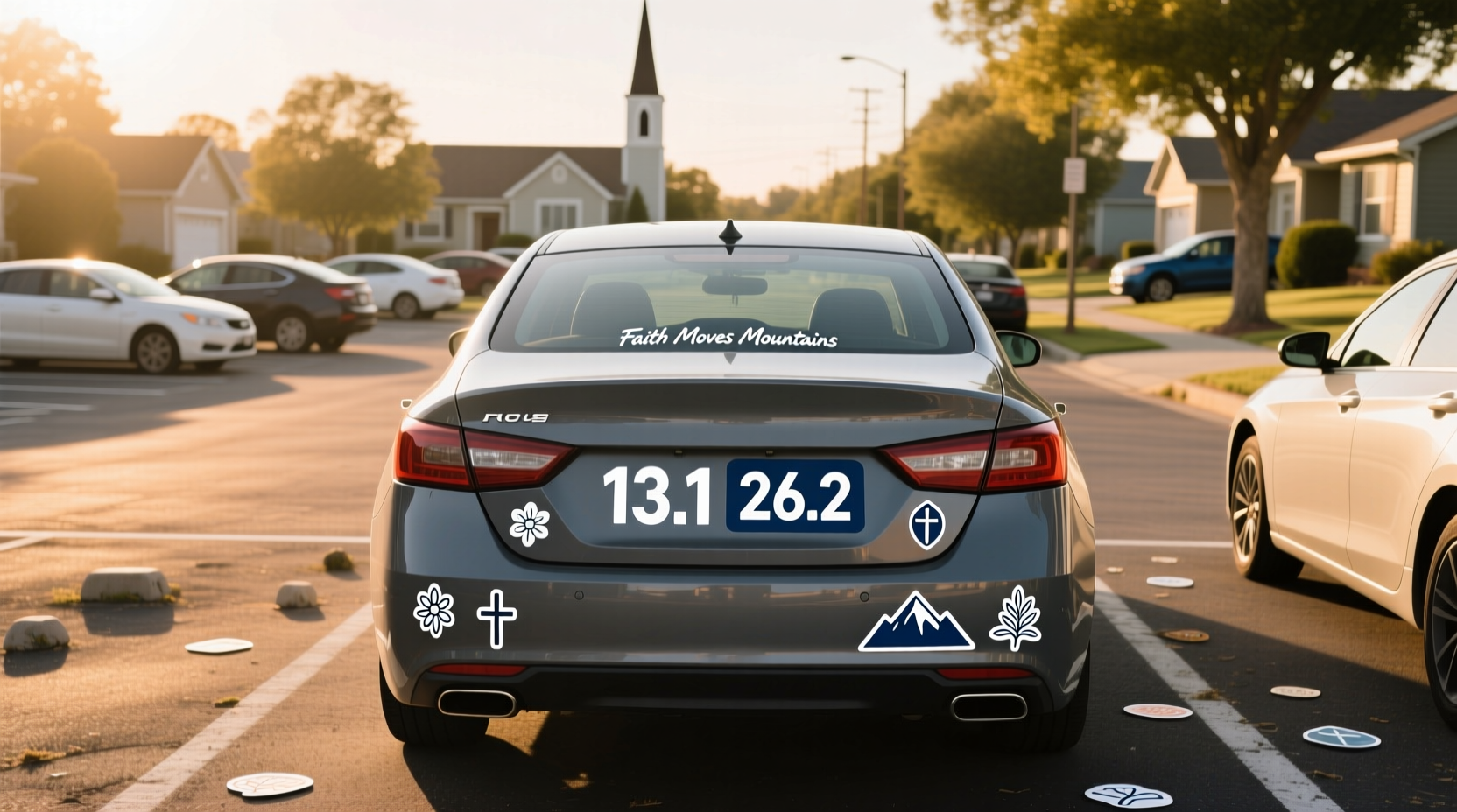 religious car stickers,What does the 13.1 and 26.2 bumper sticker mean? buying guide