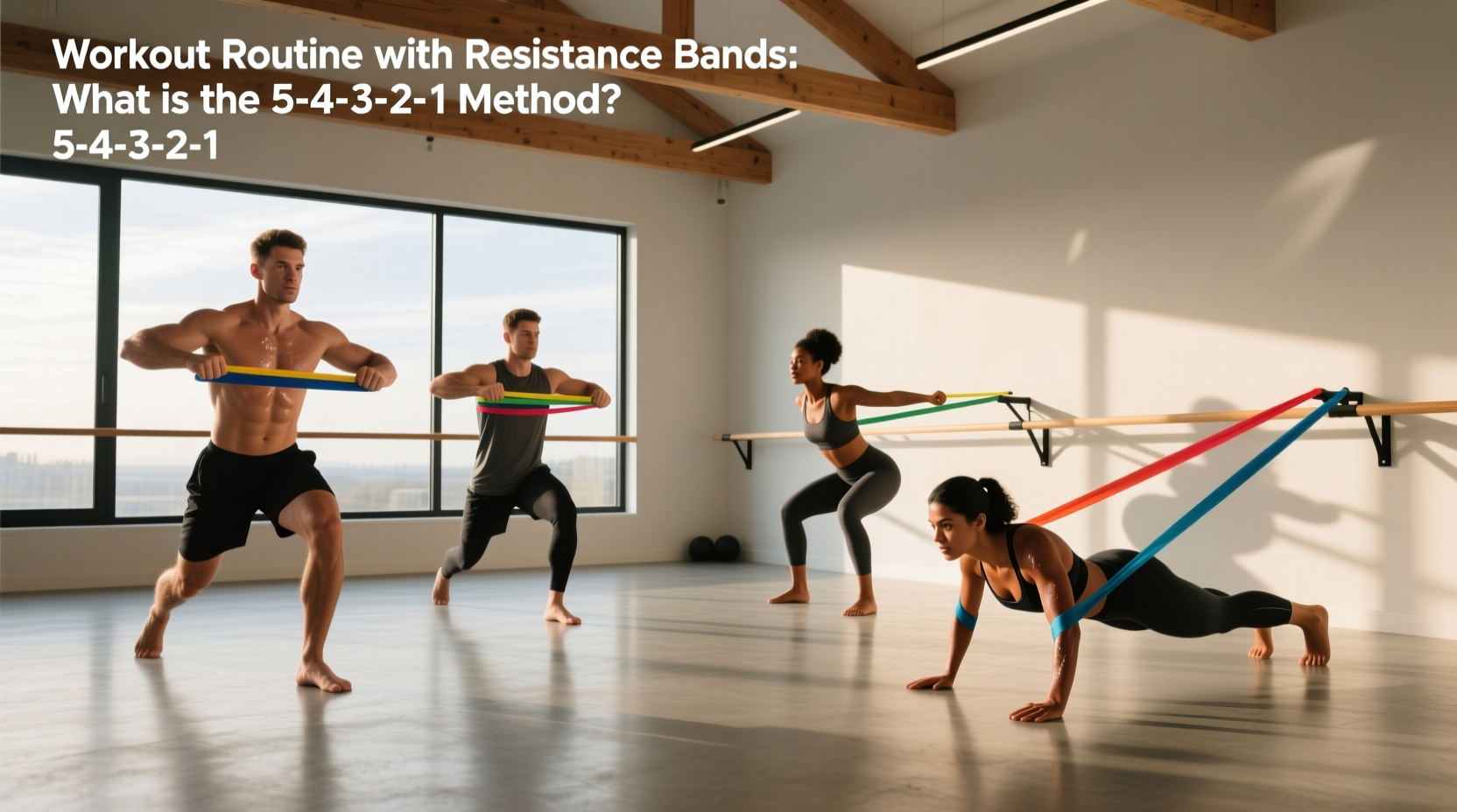 5 4 3 2 1 resistance band workouts