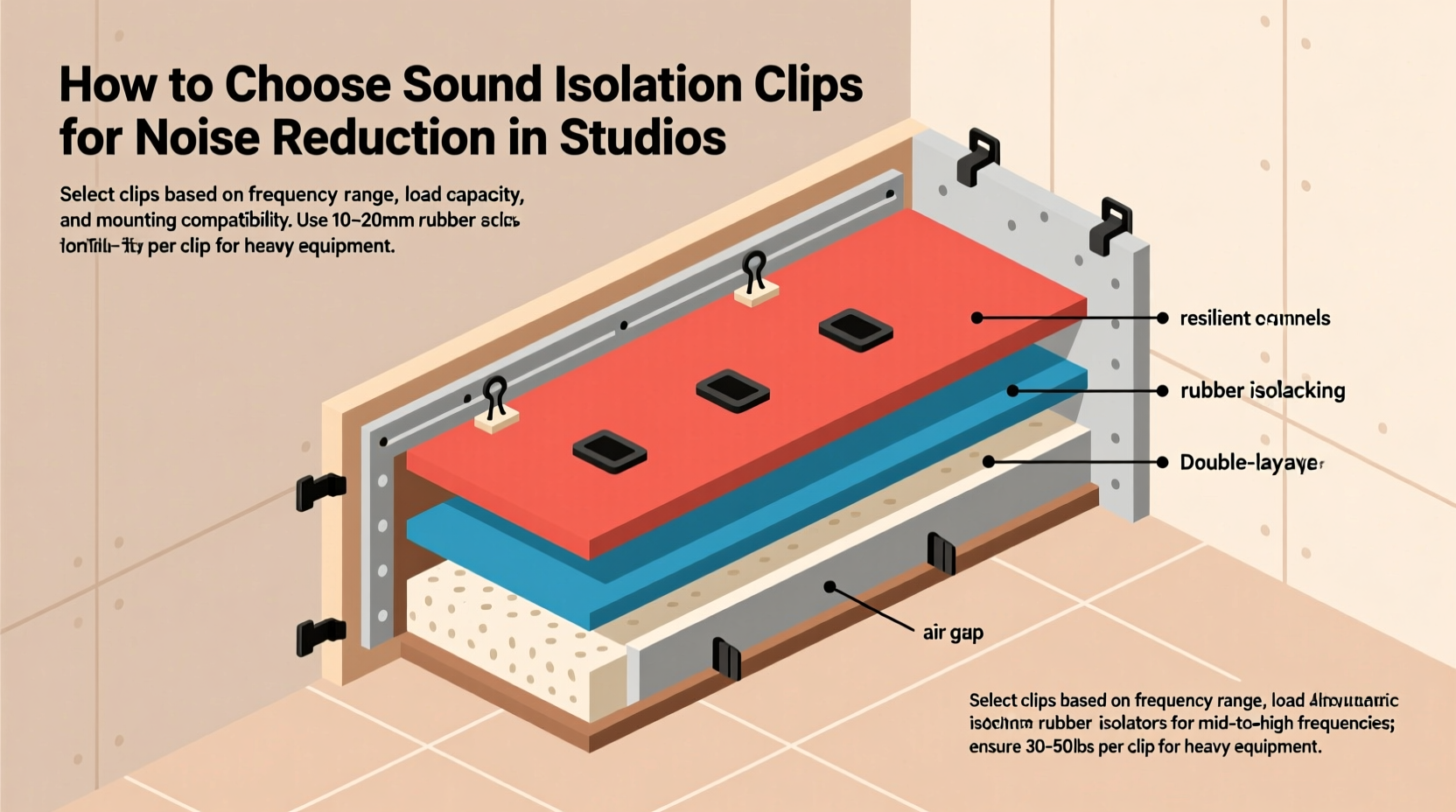 sound isolation clips