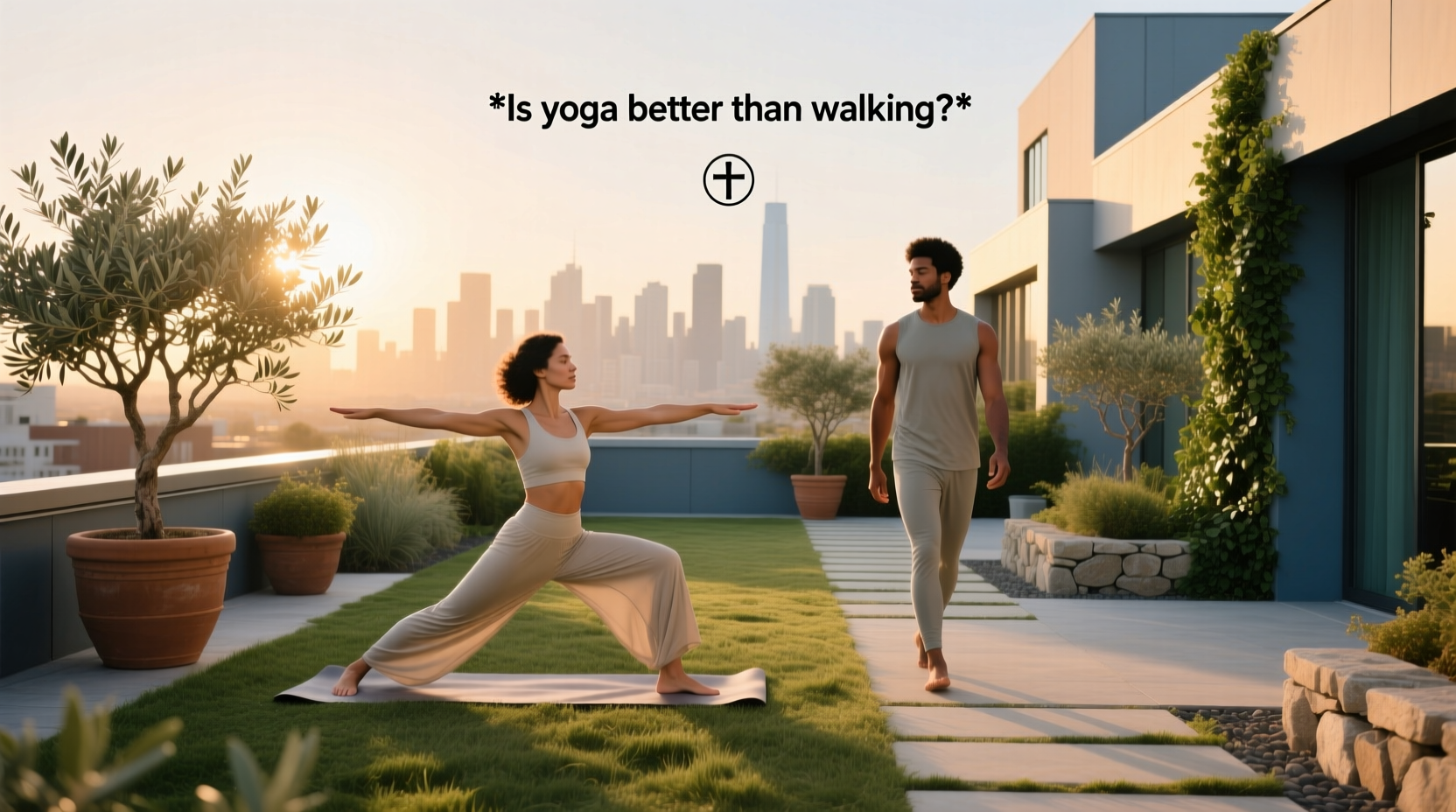yoga vs walking for brain health