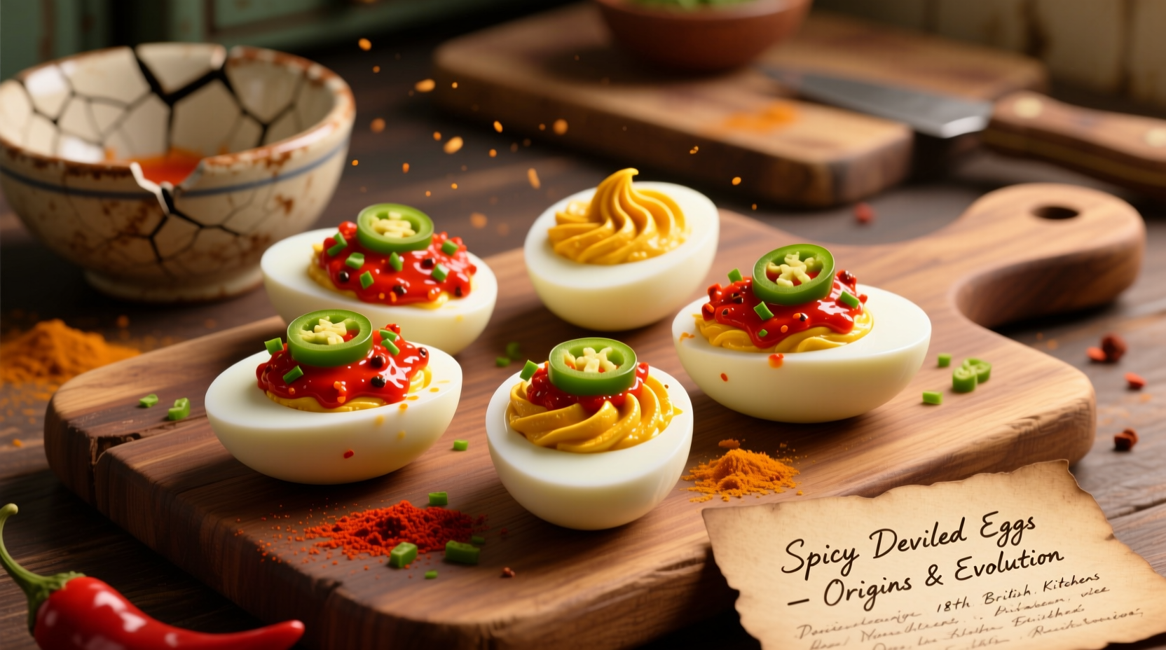 deviled eggs why the spicy name culinary history explained