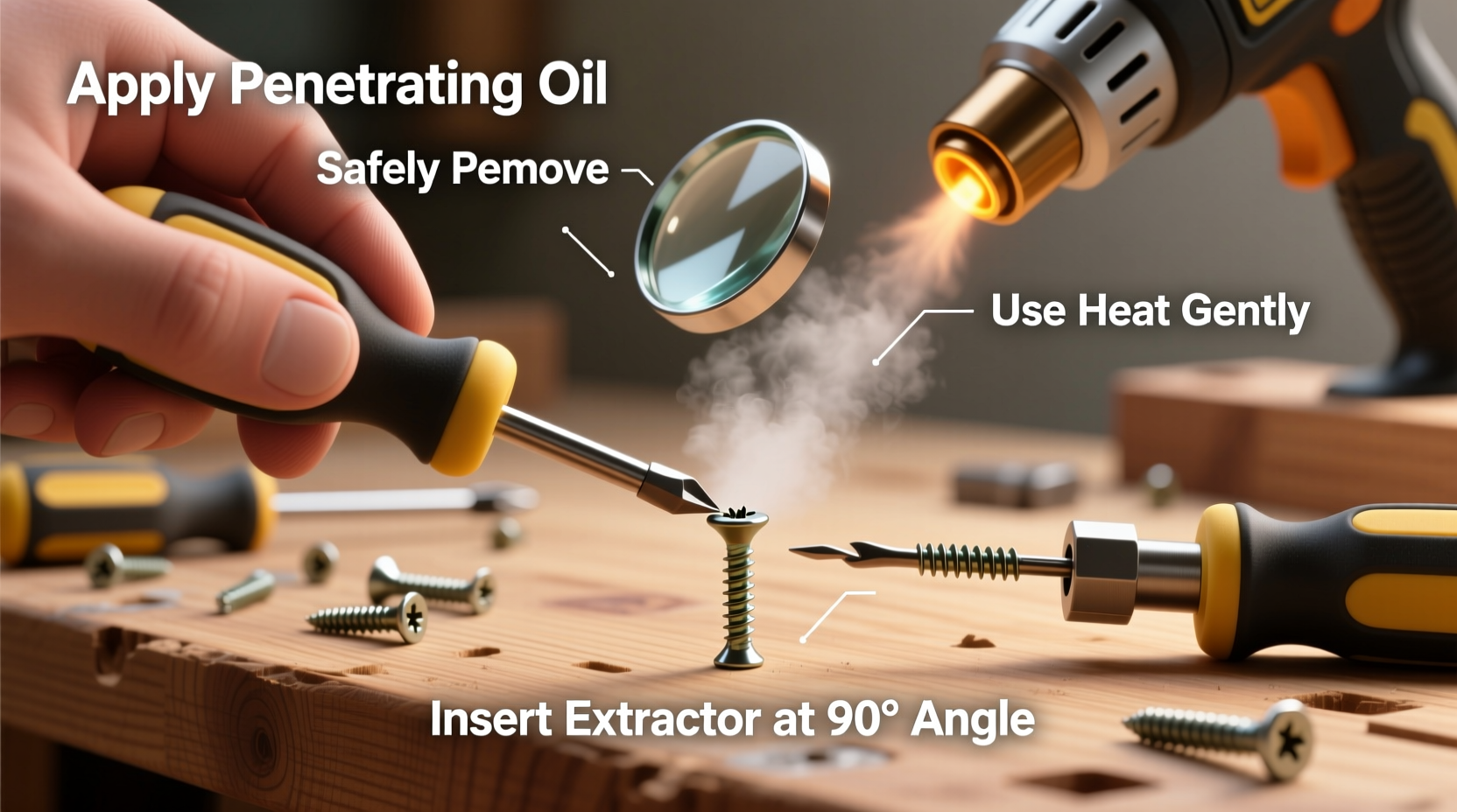 effective techniques to safely remove a stuck screw without damaging your project