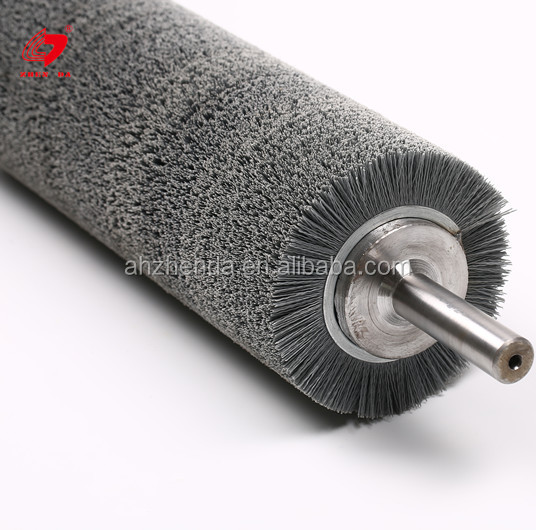 Abrasive Nylon Industrial Roller Brush For Wooden Polishing