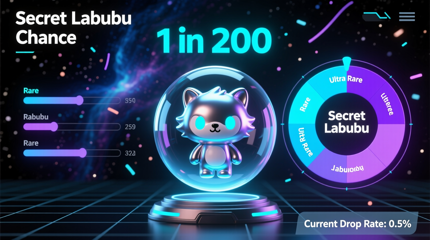 what are the chances to get a secret labubu