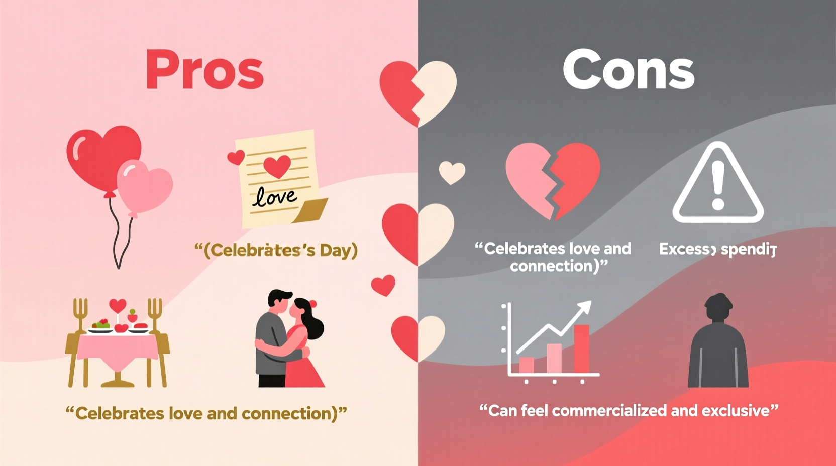what are the pros and cons of valentines day