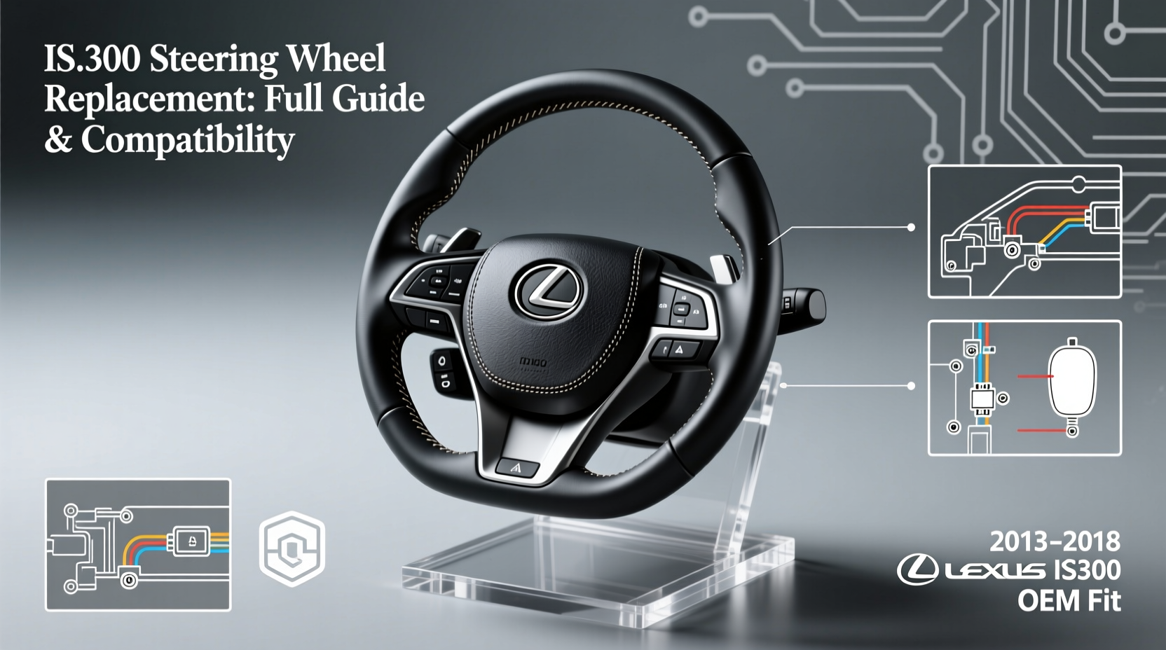 is300 steering wheel replacement