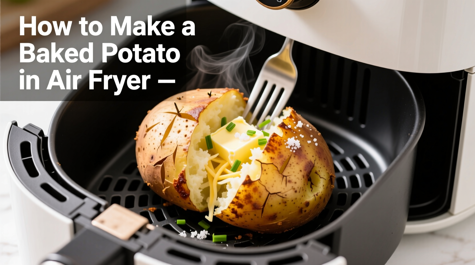 Perfect Air Fryer Baked Potato: Crispy Skin, Fluffy Inside