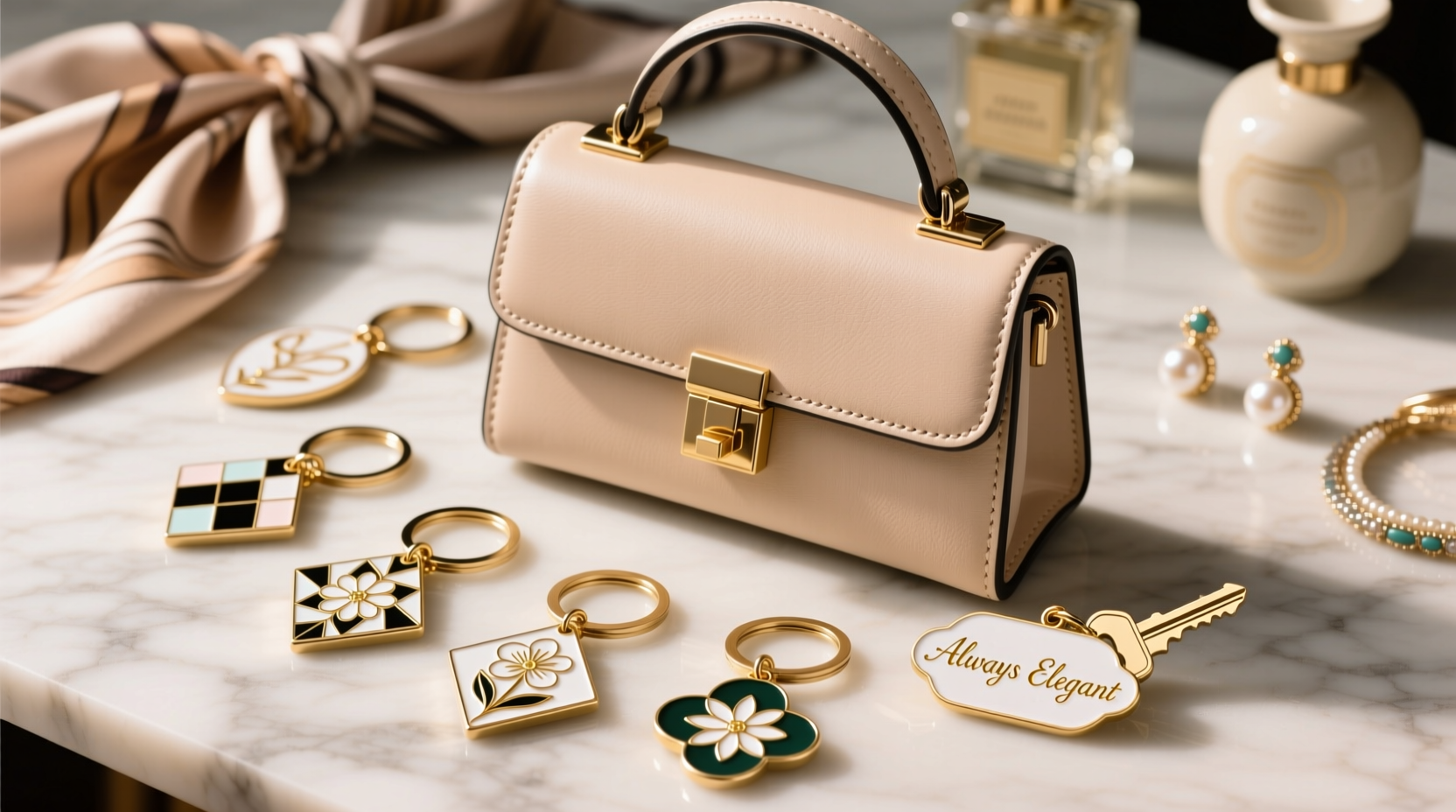 how to choose the ideal enamel keychain to elevate your handbag style