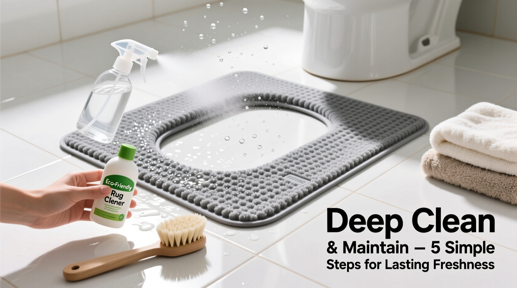 effective methods to deep clean and maintain your anti slip toilet rug for lasting freshness