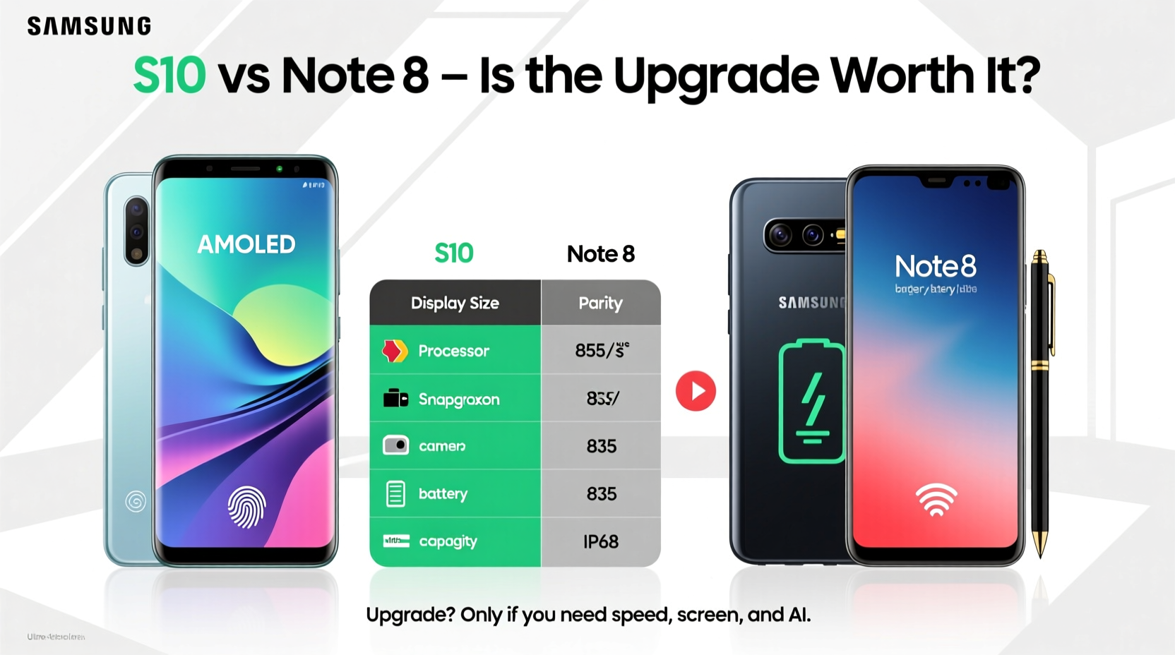 samsung galaxy s10 vs note 8 is the newer model really worth the upgrade