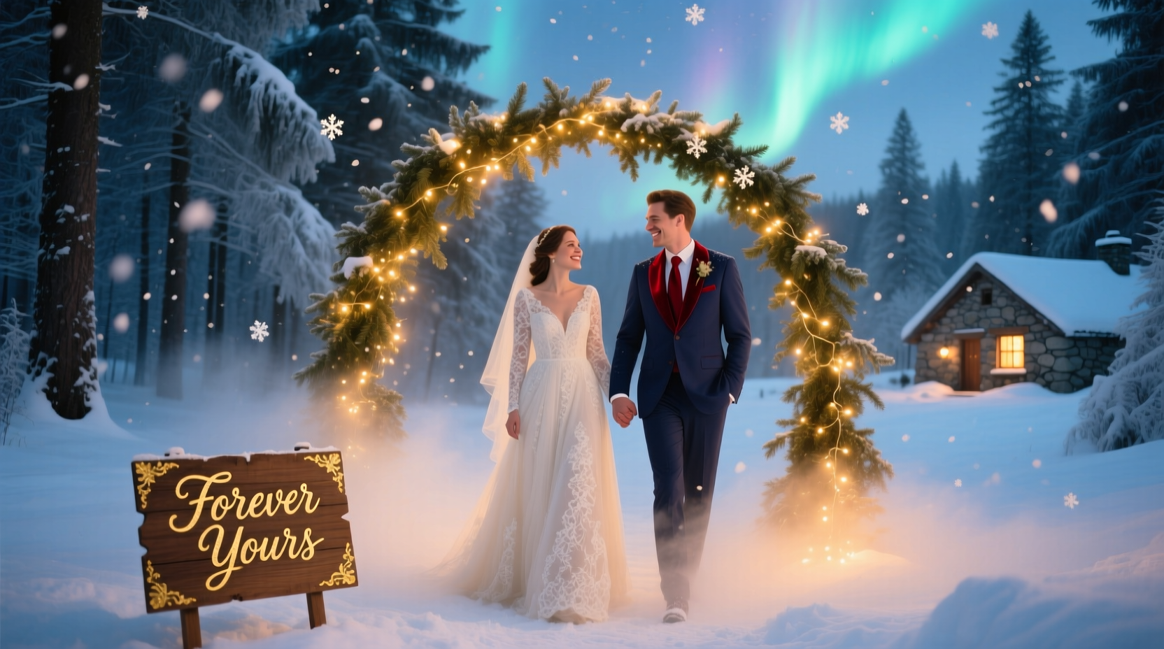 a christmas wedding tail cast