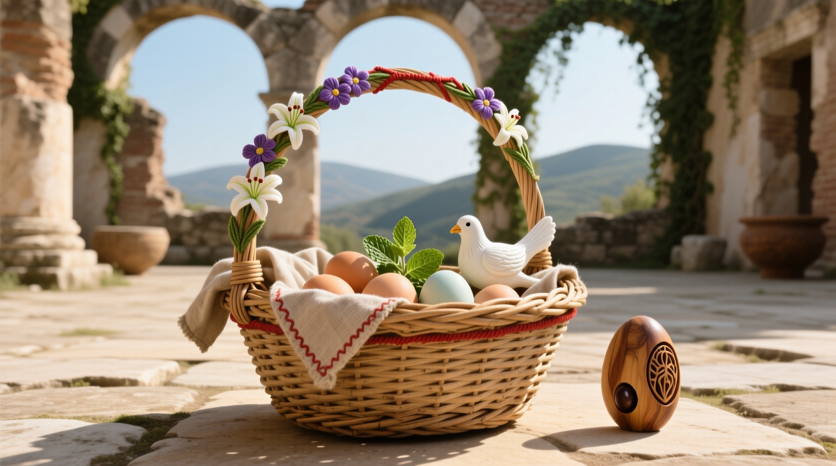 what did the first easter basket look like