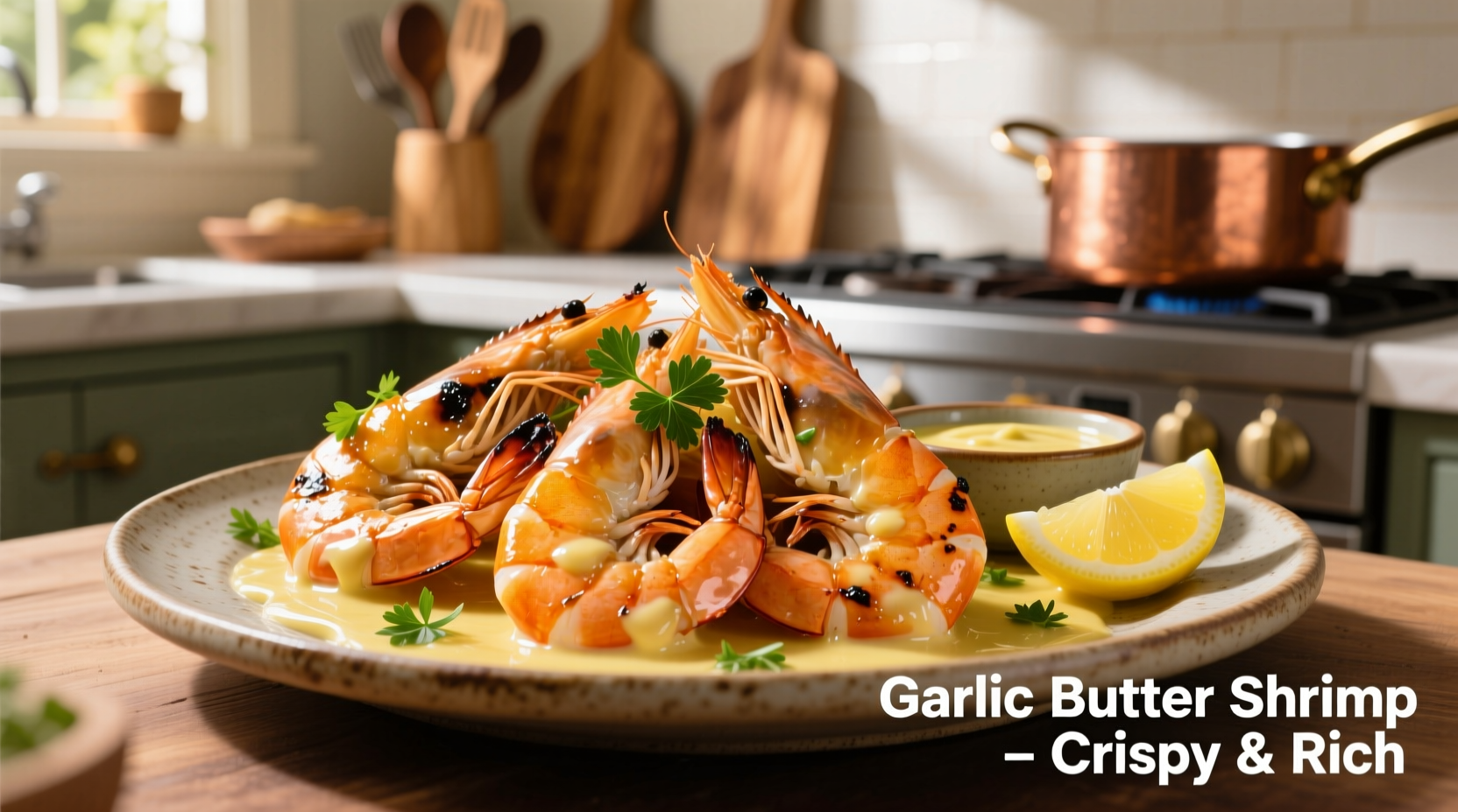 buttery garlic shrimp