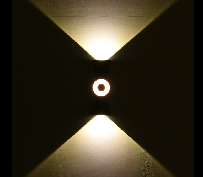 Aluminum white wall lamp indoor hotel wall lamp decorative led source for Corridor background wall