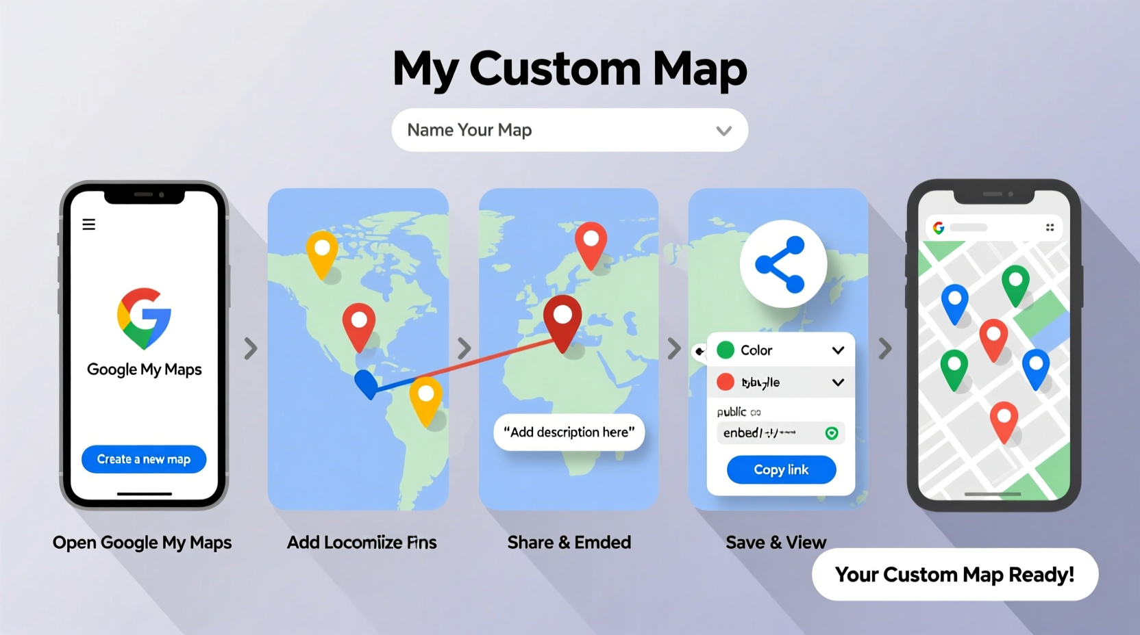 step by step guide to creating a custom google map with multiple locations