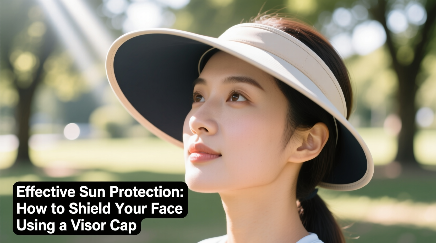 effective sun protection how to shield your face using a visor cap