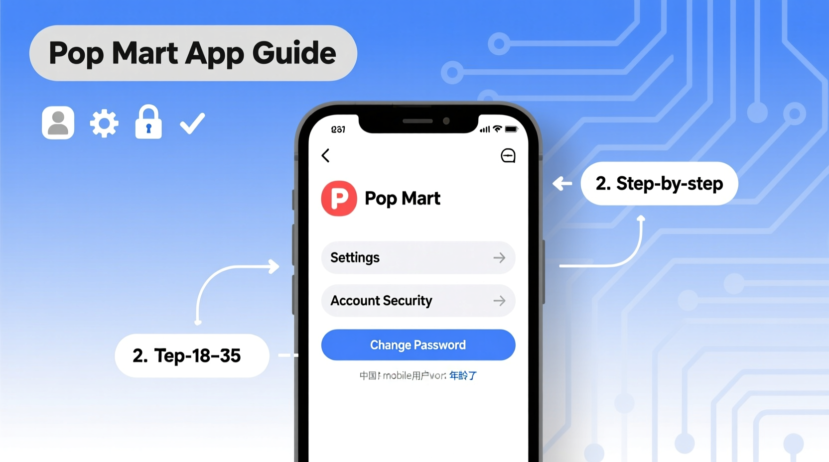 how to change pop mart password