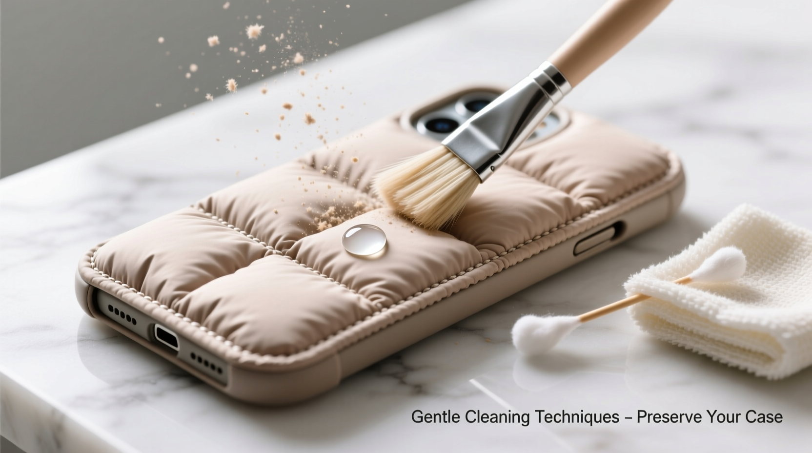 effective techniques to clean a soft down jacket phone case without damage