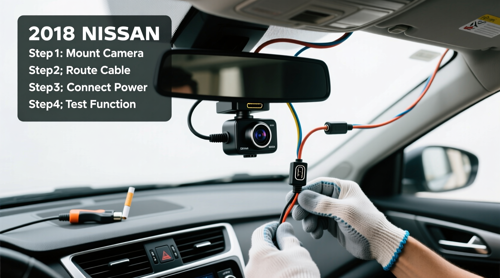 altima 2018 dash cam install