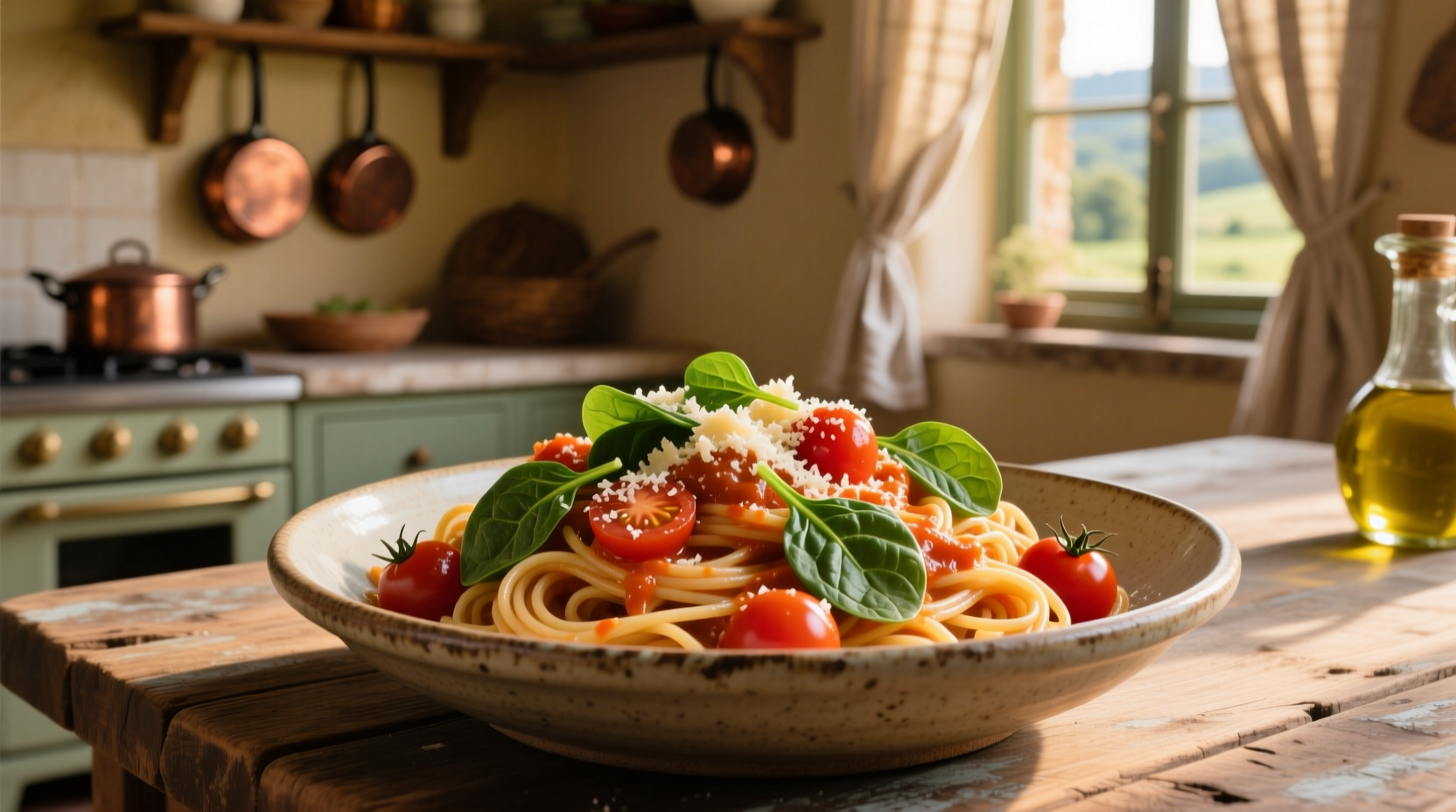 Perfect Pasta with Spinach & Tomatoes Recipe in 20 Minutes