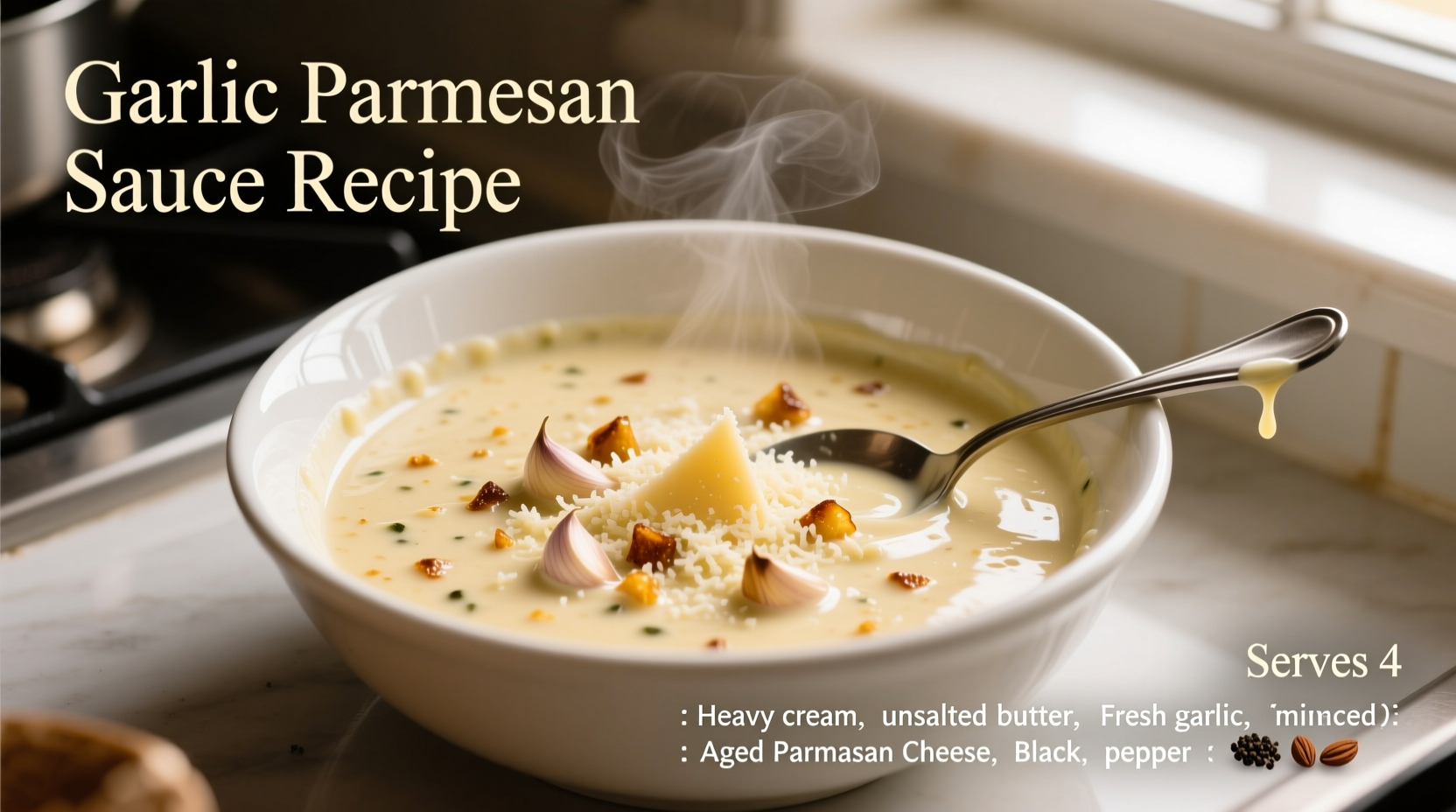 garlic parmesan sauce recipe