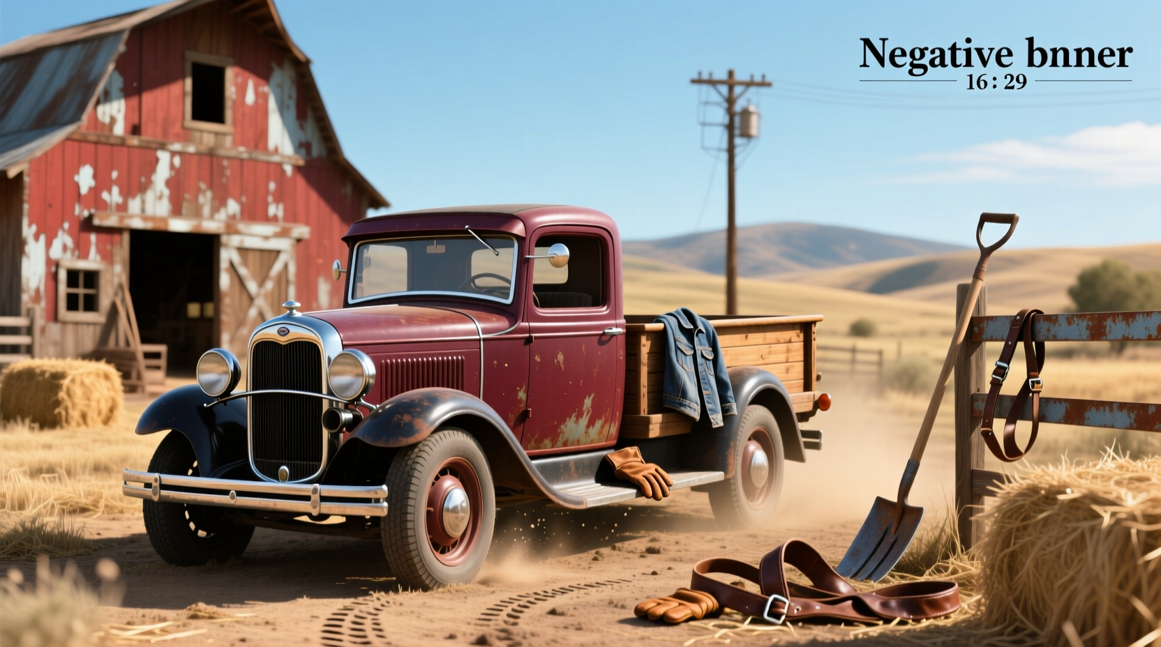 1929 Ford Model A pickup truck in classic restoration