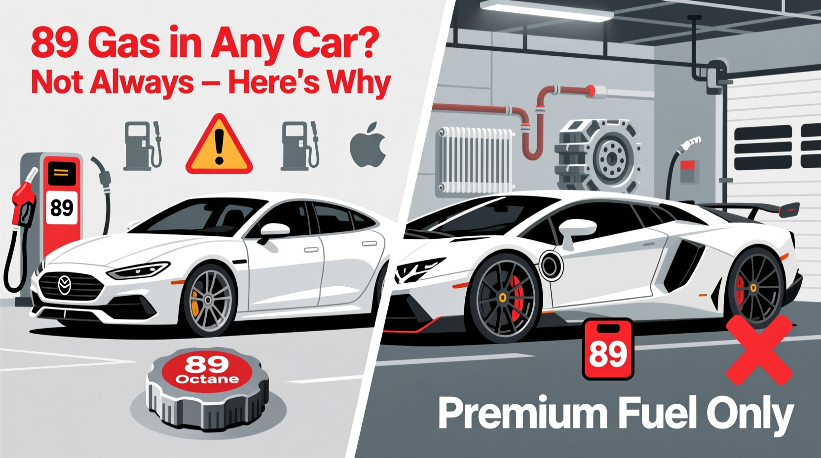 can you put 89 gas in any car