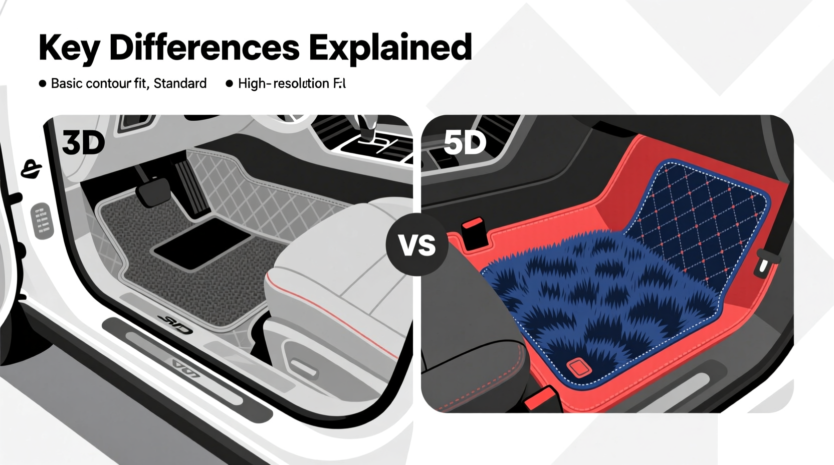 5D vs 3D Winter SUV Floor Mats: Key Differences Explained