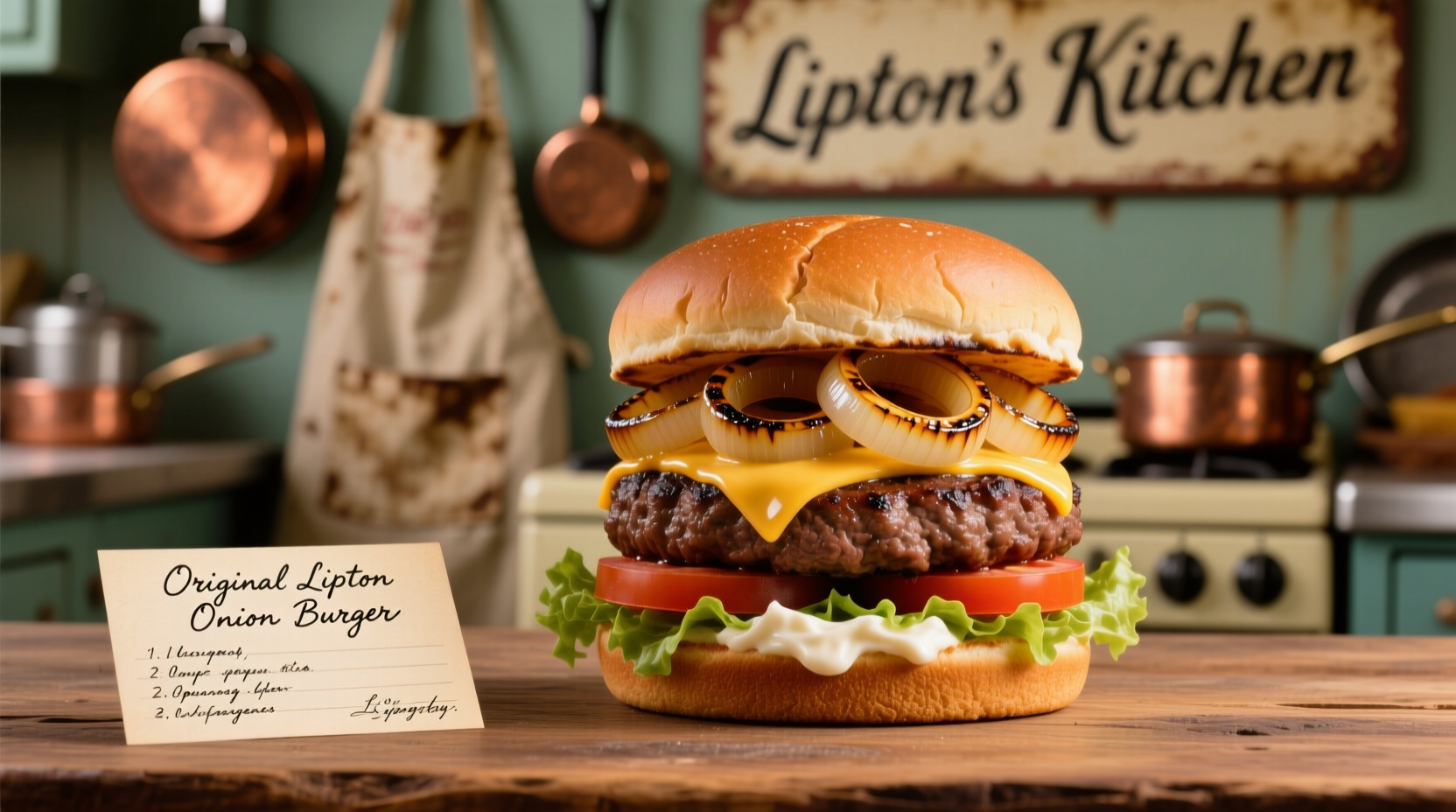Original Lipton Onion Burger Recipe: Authentic 1960s Method