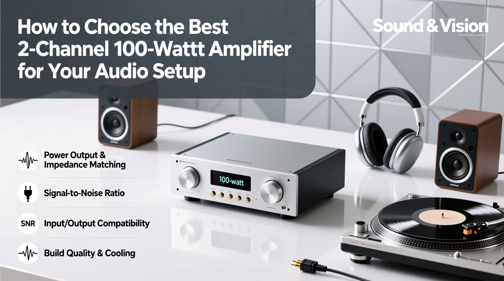 amplifier 2 chanel 100 watts