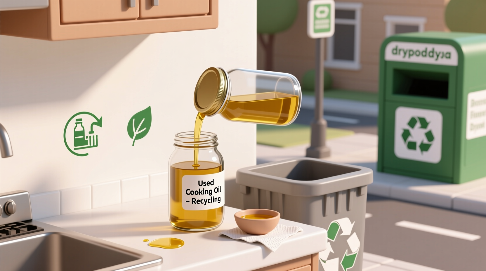 how to dispose of used cooking oil