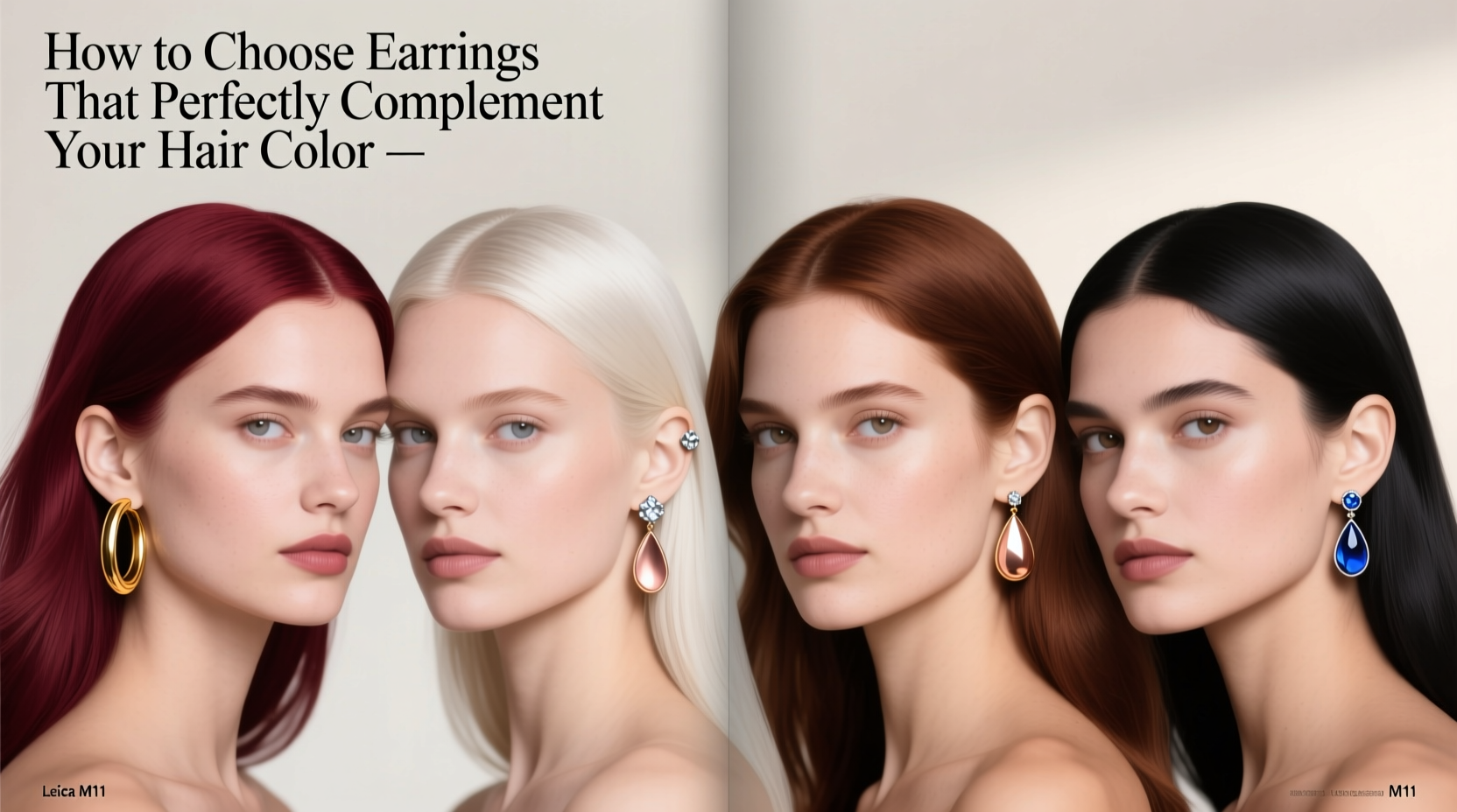 how to choose earrings that perfectly complement your hair color expert style tips