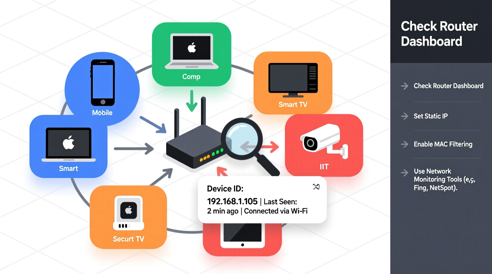 how to identify and manage every device connected to your network