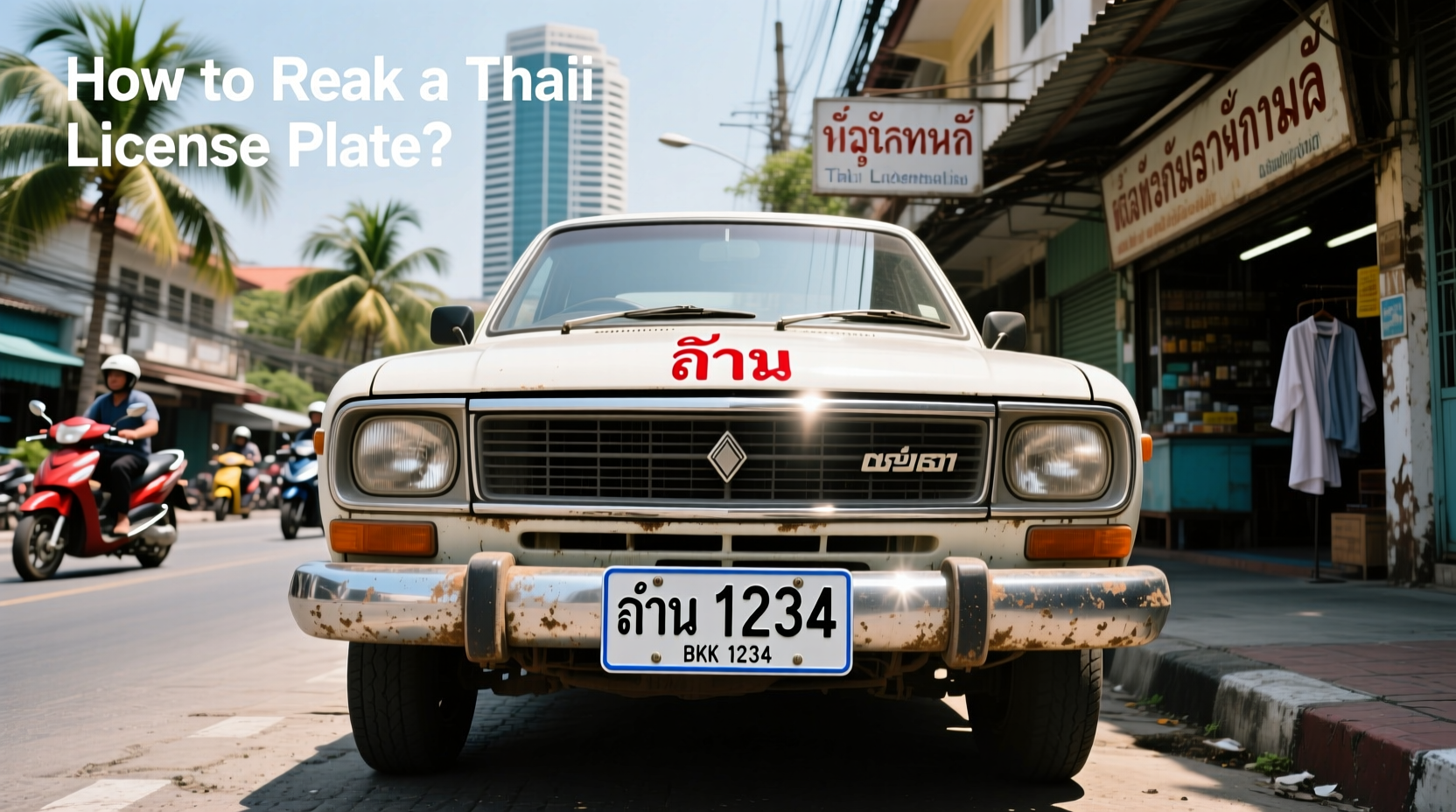 How to choose thailand number plate,How to read a Thai license plate?