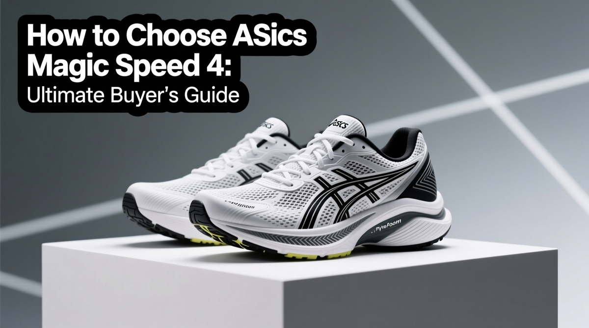 ASICS MAGIC SPEED 4 ホワイト/ブラック How to Choose ASICS Magic Speed 4: Ultimate Buyer's Guide
