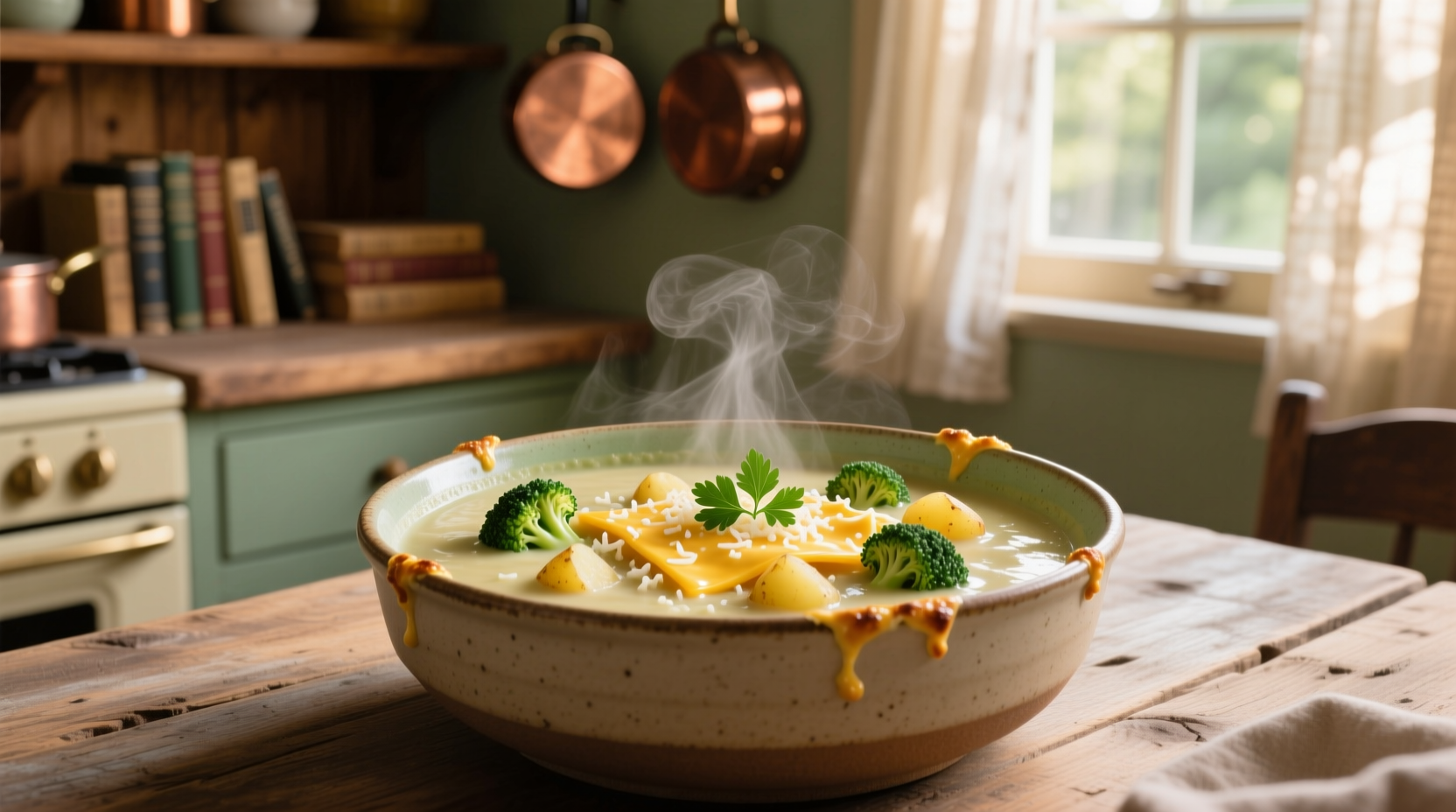 potato cheddar broccoli soup