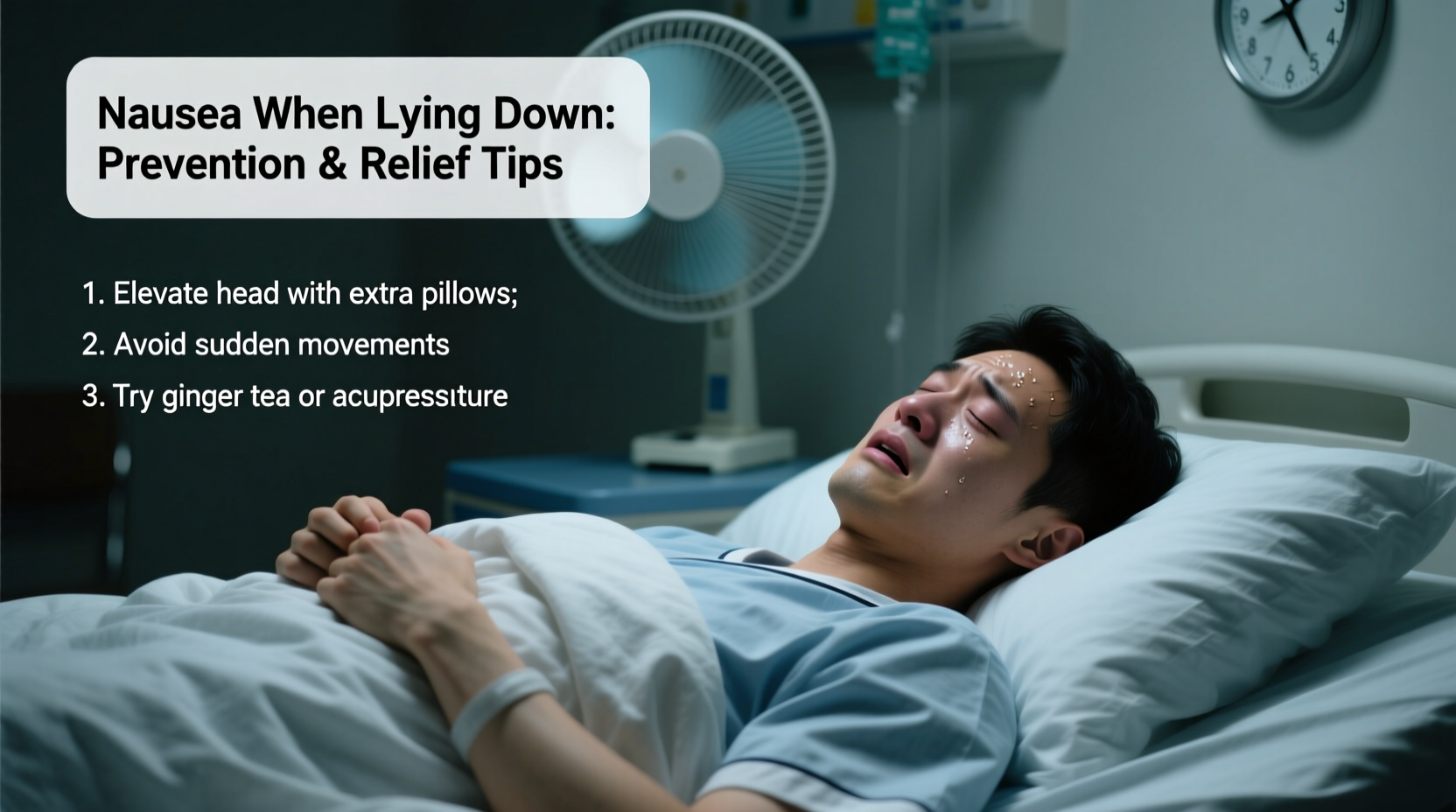 nauseous when lying down causes prevention relief tips