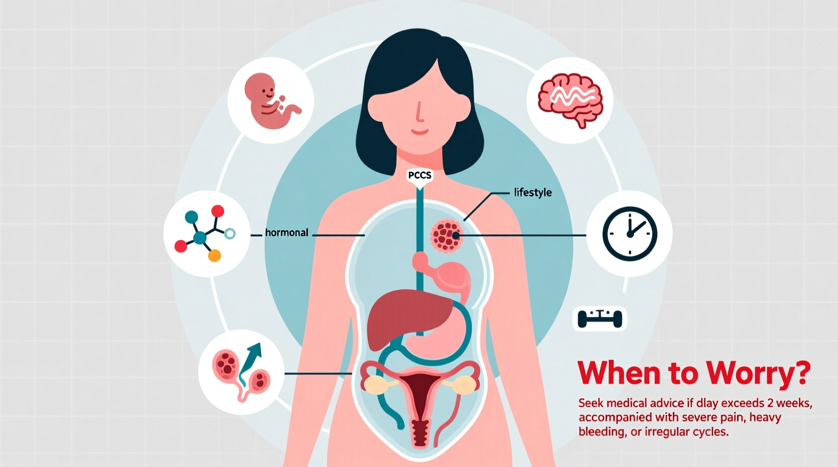 period 13 days late possible causes when to worry