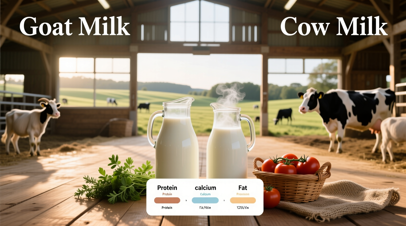 goat vs cow milk nutrition